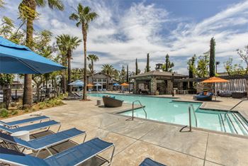 Pool with sundeck